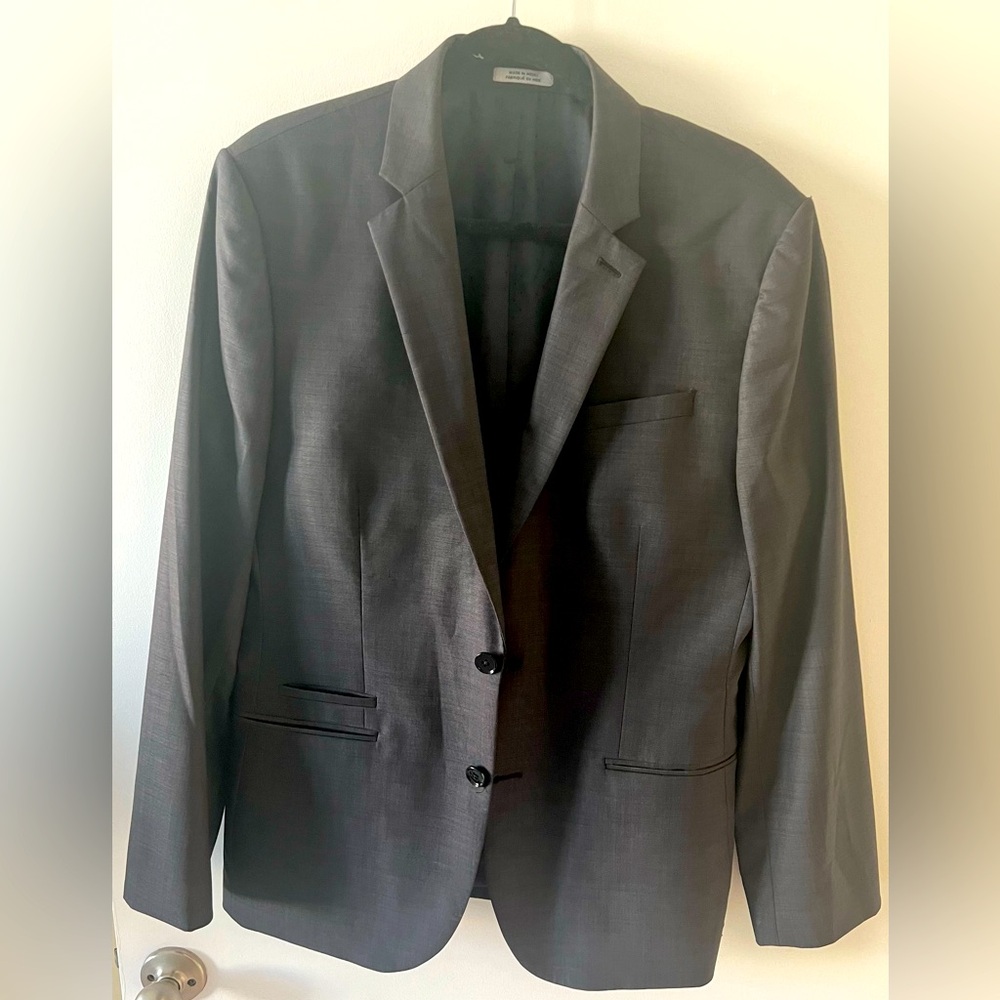 Men’s Dark Grey Blazer from Express size 40 Regular